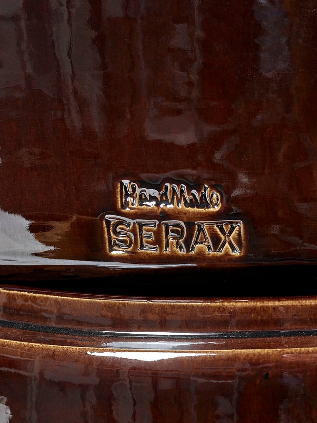 Maceta esmaltada Glazed Shades, 30 cm, marrón