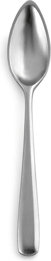 Cucharillas de acero inoxidable mate Zoë, para espresso, 6 unidades