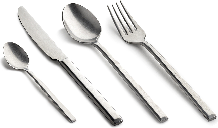 Cucharillas de café Pure, negras, 6 unidades