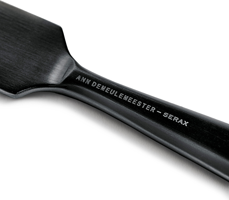 Cuchillos de Mantequilla Zoë, negros, 6 unidades