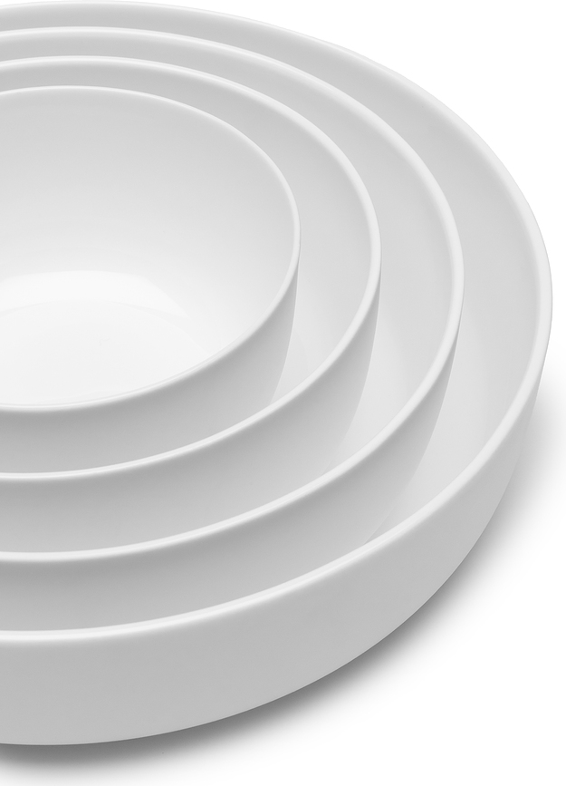 Cuenco esmaltado Base, 12 cm, blanco