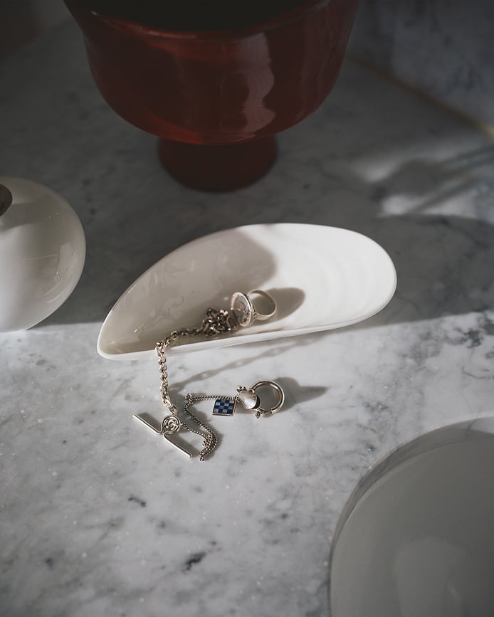 Cuenco decorativo Les Objets Mouleversants Marcel, 17,5 cm, negro