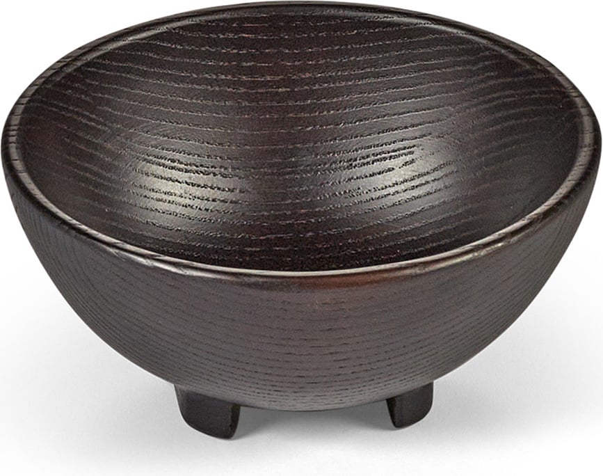 Cuenco decorativo Out of Lines, talla L, negro