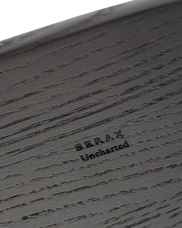 Cuenco decorativo Out of Lines, talla L, negro