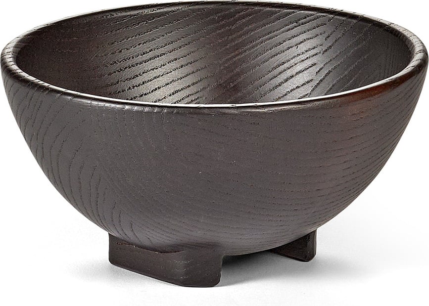 Cuenco decorativo Out of Lines, talla L, negro