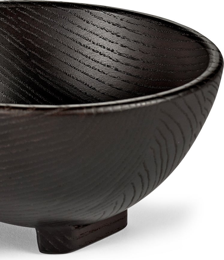 Cuenco decorativo Out of Lines, talla L, negro