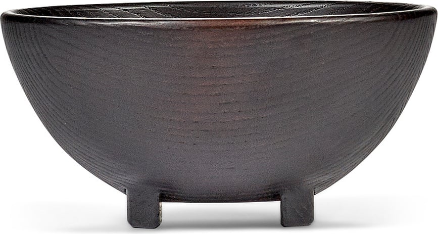 Cuenco decorativo Out of Lines, talla L, negro