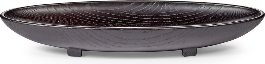 Cuenco decorativo Out of Lines, talla L, negro