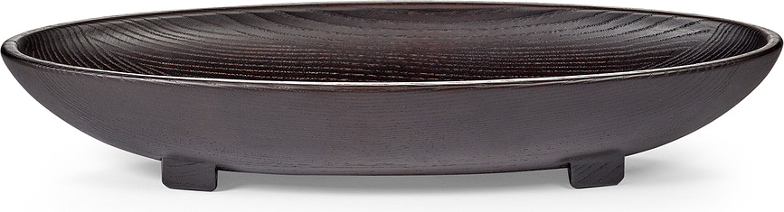 Cuenco decorativo Out of Lines, talla M, negro