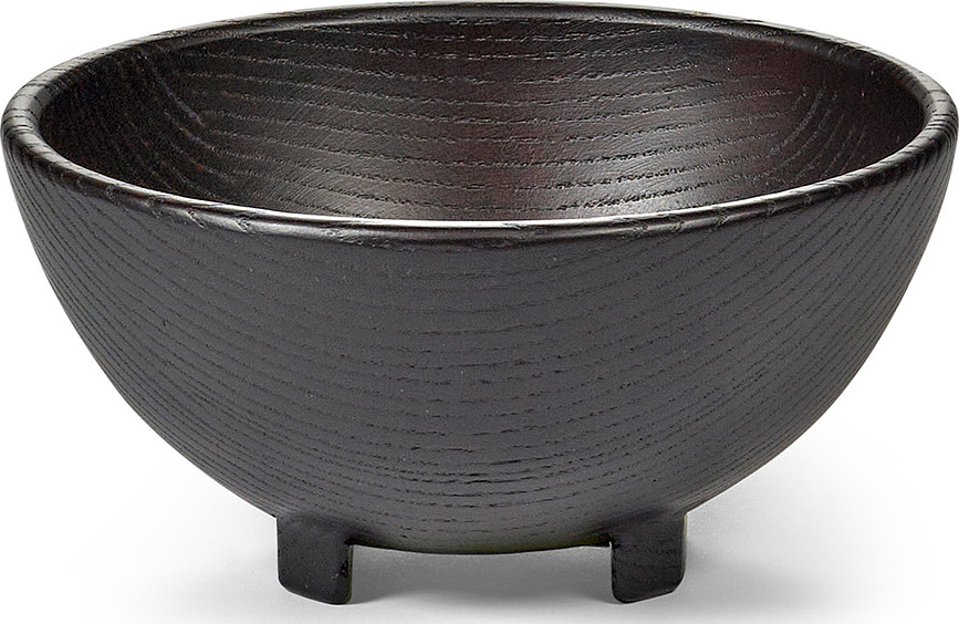 Cuenco decorativo Out of Lines, talla XS, negro