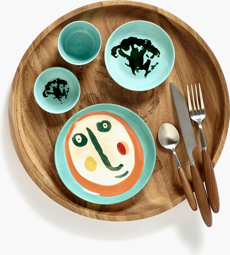 Cuenco Feast, 11,5 cm, azul y verde claro