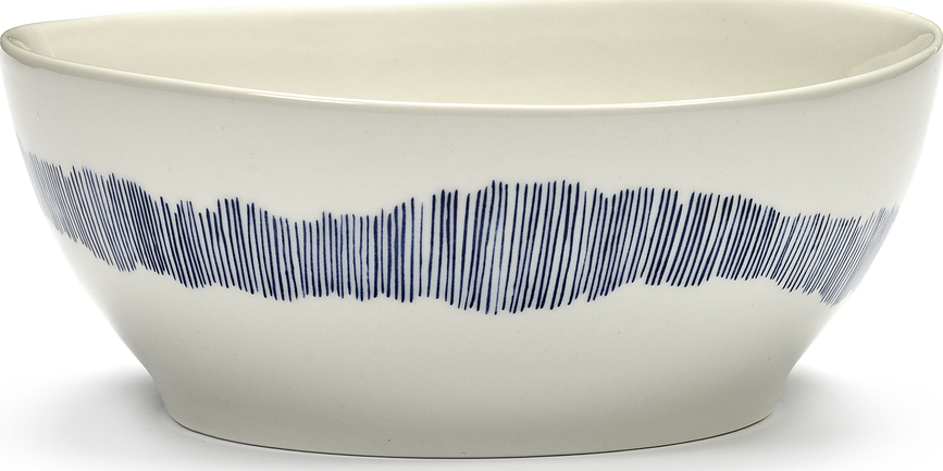 Cuenco Feast, 18 cm, blanco y azul