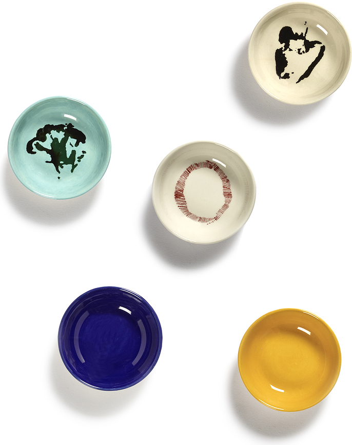 Cuenco Feast, 7,5 cm, blanco y amarillo