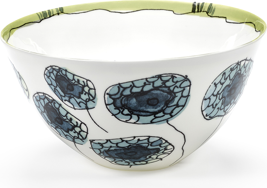 Cuenco Midnight Flowers, 18 cm