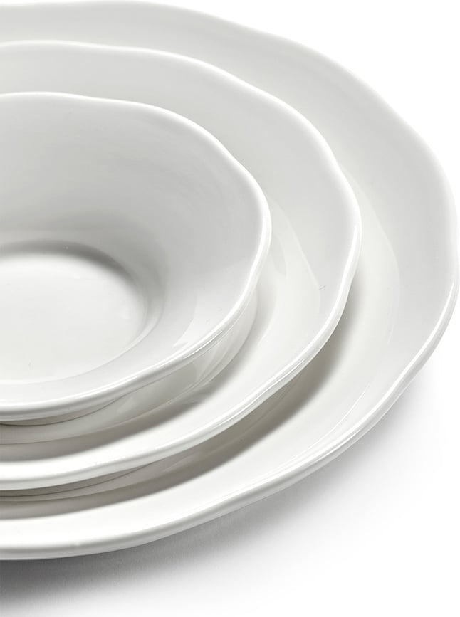 Cuenco para Aperitivos Silhouette, 18,5 cm, blanco