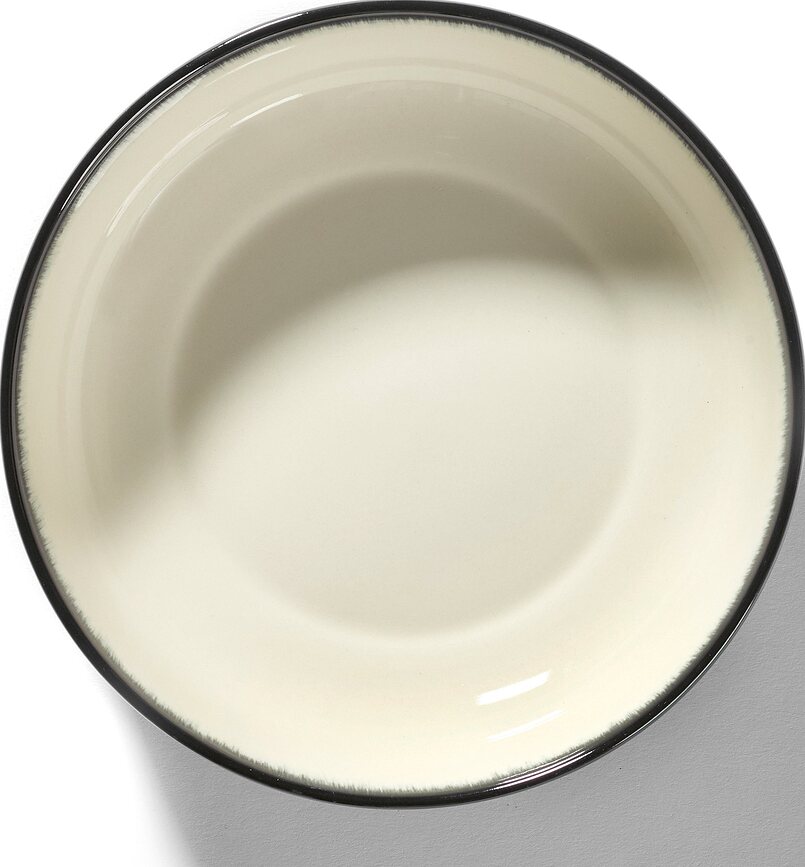 Cuencos Dé D, 15,5 cm, blanco y negro, 2 unidades