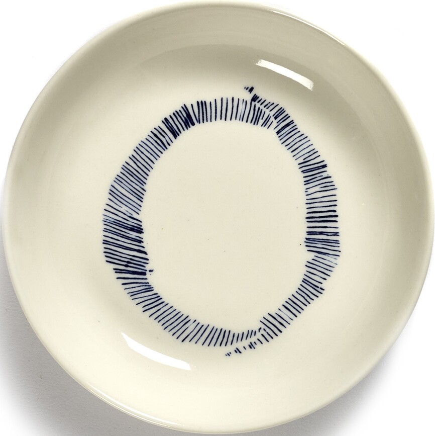 Cuencos Feast, 11,5 cm, blancos y azules, 4 unidades