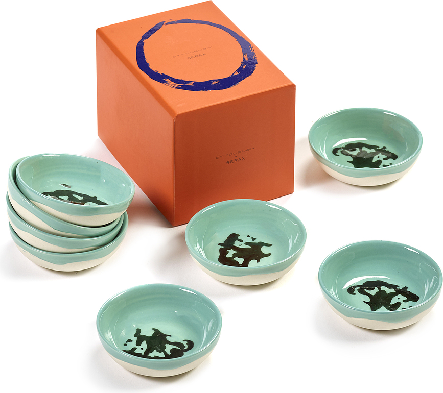 Cuencos para aperitivos Feast, 7,5 cm, amarillos y blancos, 8 unidades