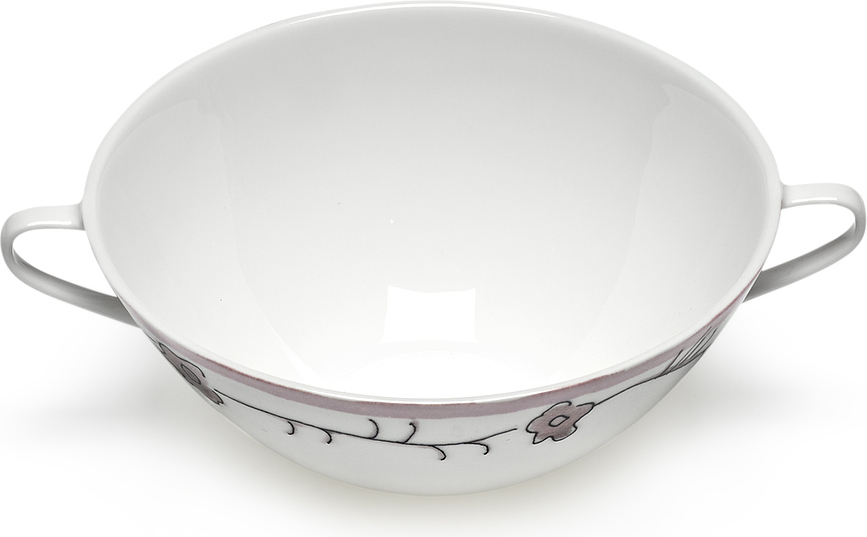 Tazas de consomé Midnight Flowers Blossom Milk, 350 ml, 2 unidades