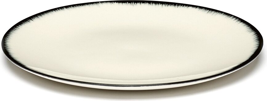 Dé 1 Desertni Tanjuri 14 cm crno-bijeli 2 kom.