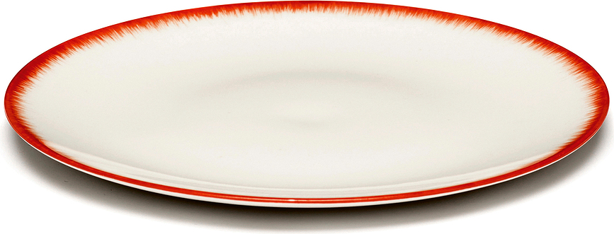 Dé 2 Tanjur za desert 14 cm crveno-bijeli