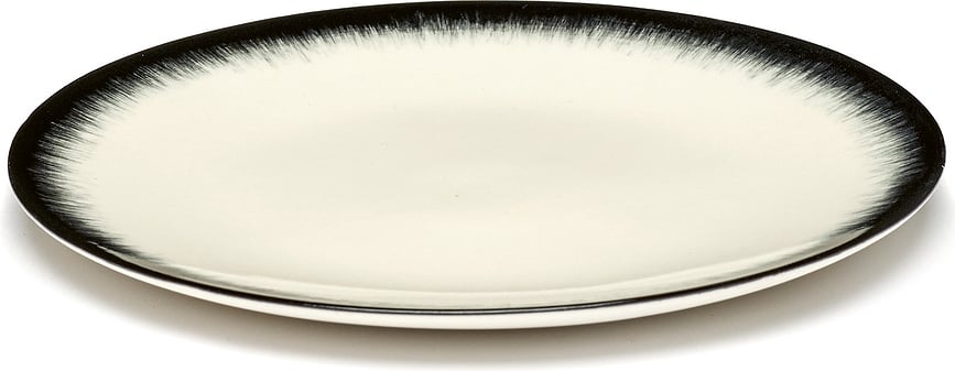 Dé 3 Desertni Krožnik, 14 cm, črno-bel