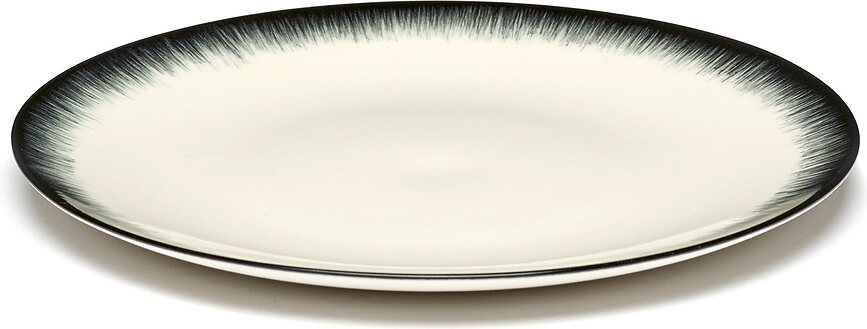 Dé 3 Desertni Tanjuri 17,5 cm crno-bijeli 2 kom.