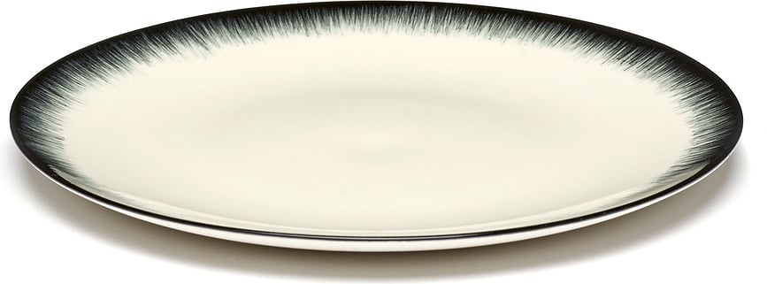 Dé 3 Πιάτο Γλυκού, 17,5 cm, μαύρο-άσπρο