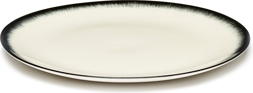 Dé 3 Πιάτο Φαγητού, 24 cm, ασπρόμαυρο