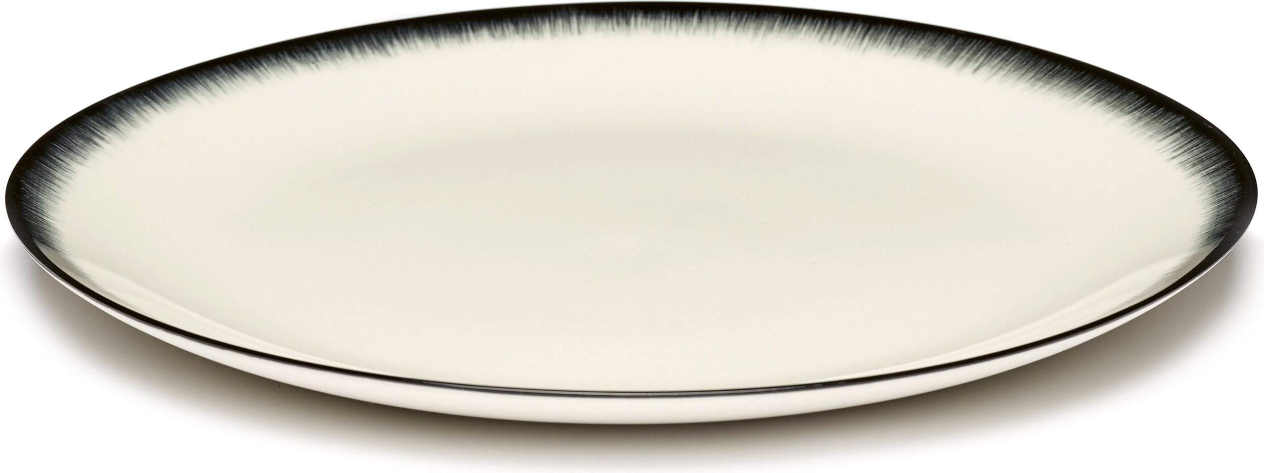 Essteller Dé 3 Speiseteller 28 Cm, Schwarz-weiß, 2 St.