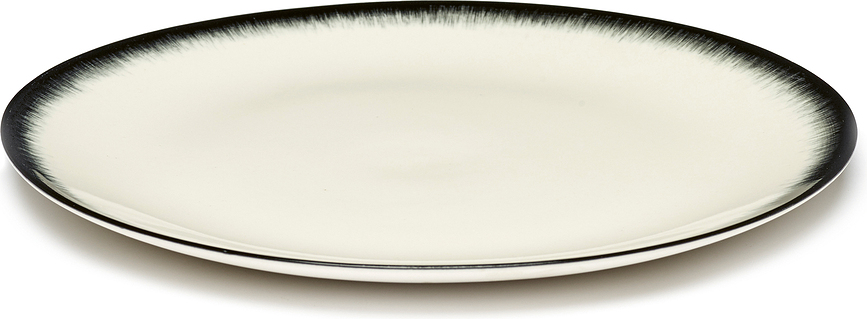 Dé 3 Tanjur plitki 24 cm crno-bijeli