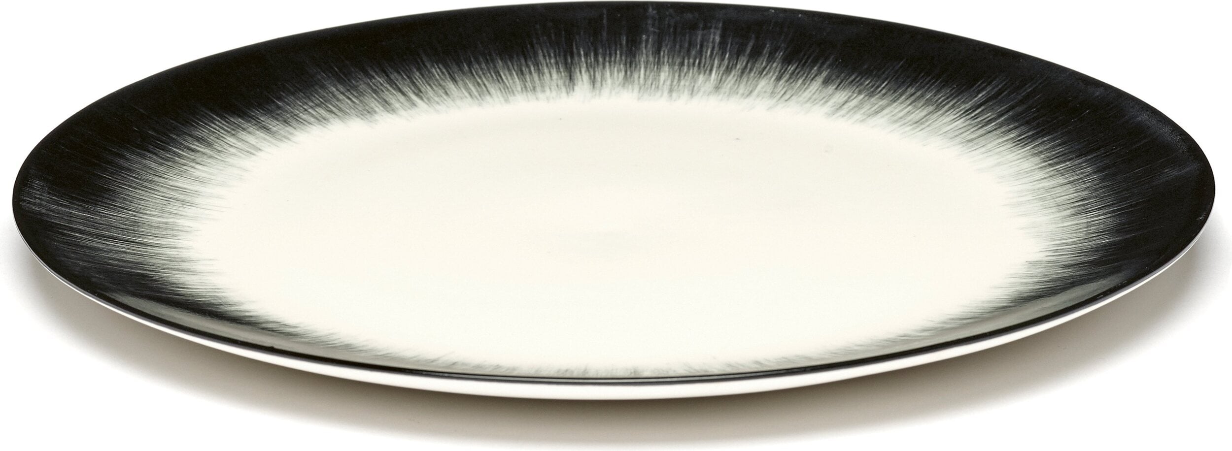 Dé 4 Frühstücksteller 24 Cm, Schwarz-weiß, 2 St.