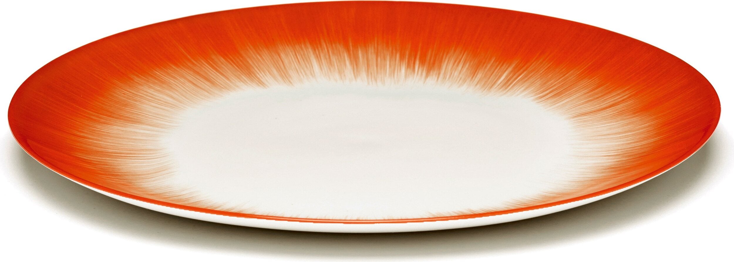 Dé 5 Frühstücksteller 24 cm, rot-weiß, 2 St.