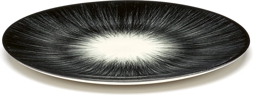 Dé 5 Πιάτο Γλυκού, 14 εκ., μαύρο-λευκό