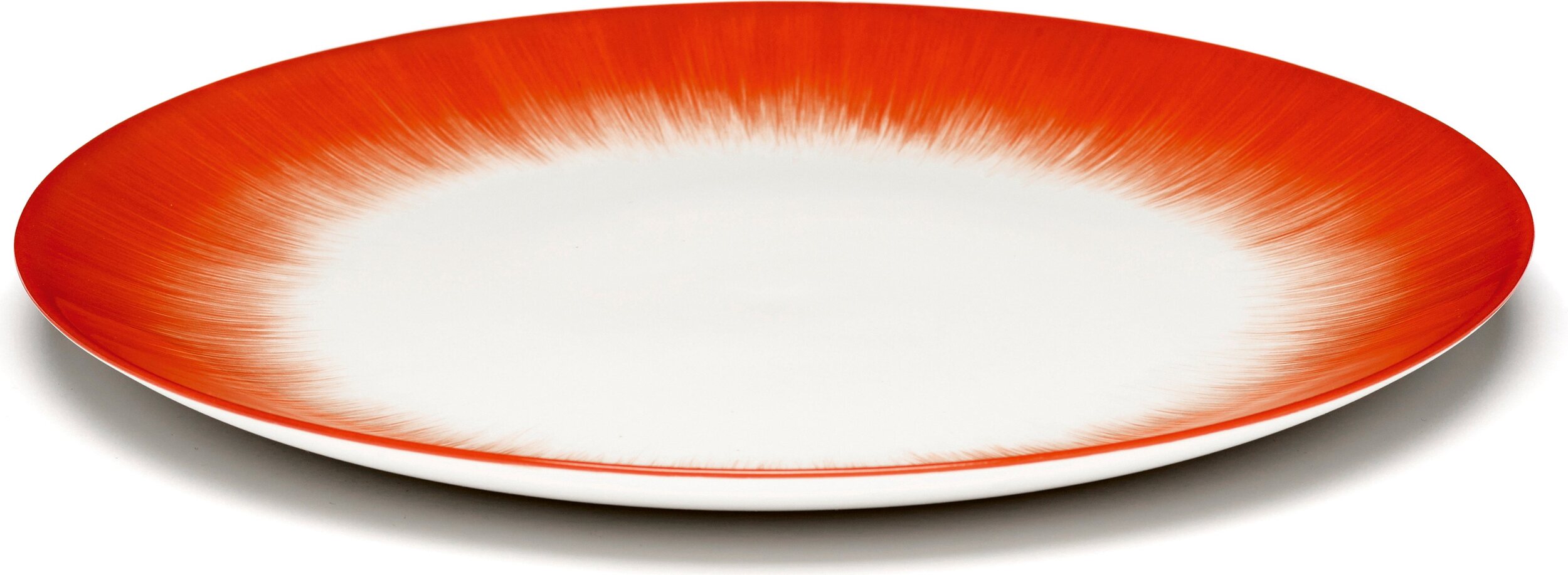 Dé 5 Speiseteller 28 cm, rot-weiß, 2 St.