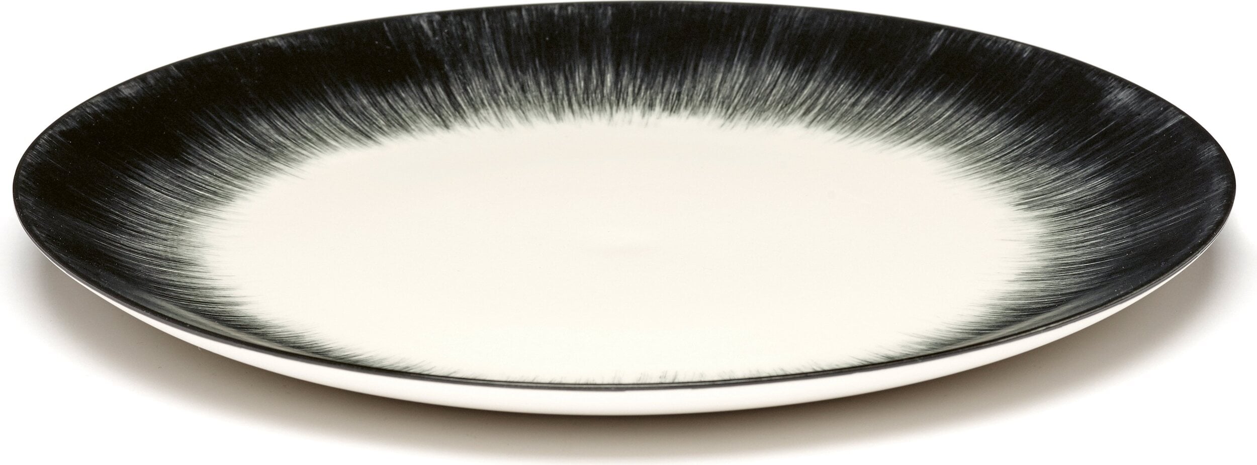 Dé 5 Speiseteller 28 cm, schwarz-weiß, 2 St.