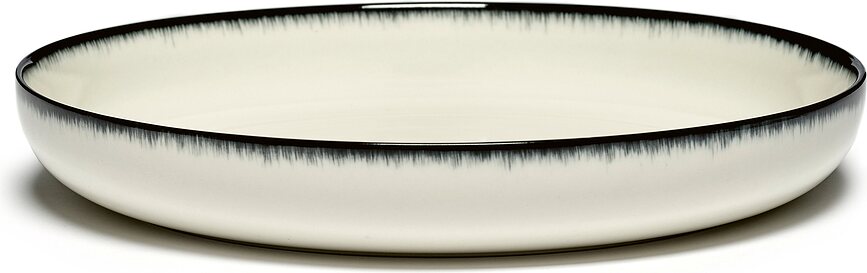 Dé A Duboki Tanjuri 27 cm crno-bijeli 2 kom.