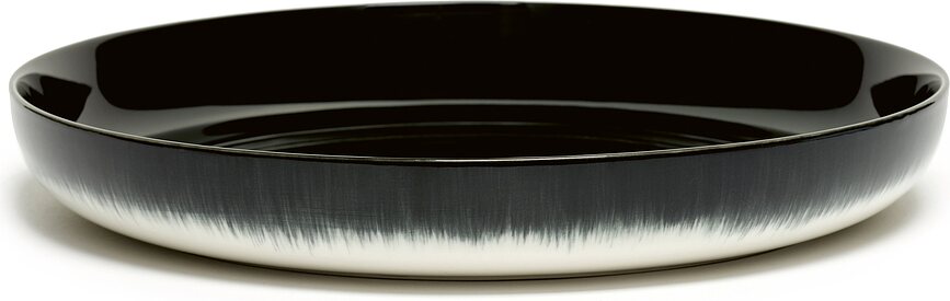 Dé B Πιάτα Βαθιά, 27 cm, μαύρο-άσπρα, 2 τμχ