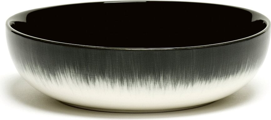 Dé B Skålar 12,9 cm, svartvita, 2 st