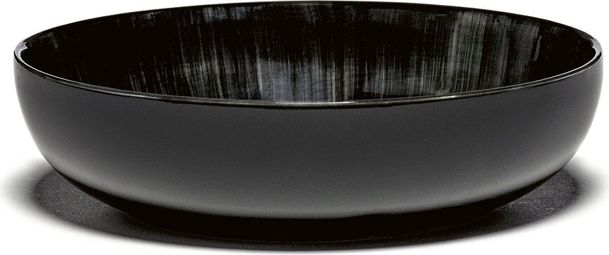 Dé C Bols 15,5 cm, noirs et blancs, Lot de 2