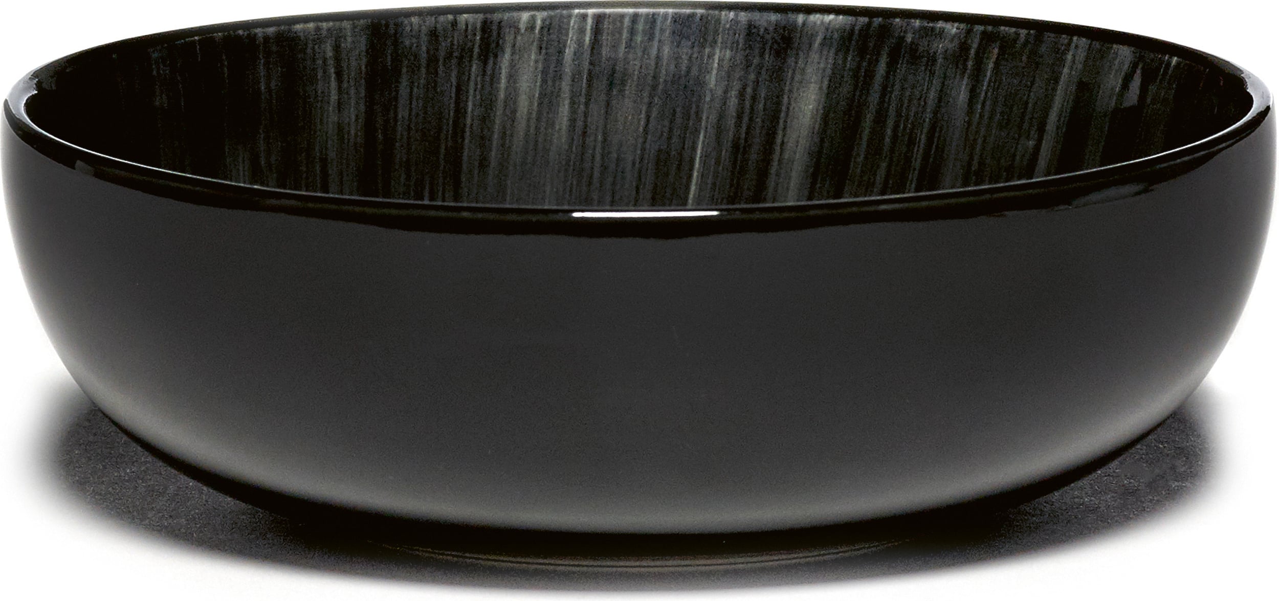 Dé C Schale 12,9 cm, schwarz-weiß