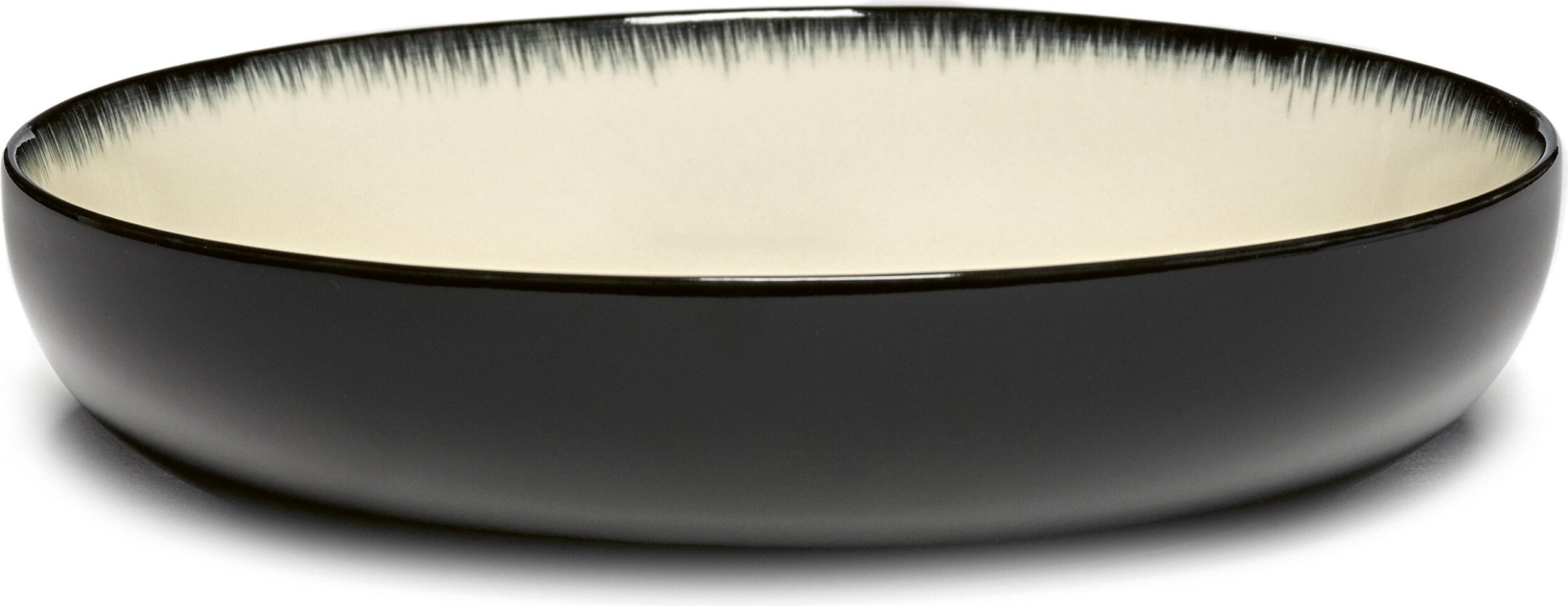 Dé D Suppenteller 18,5 cm, schwarz-weiß, 2 St.