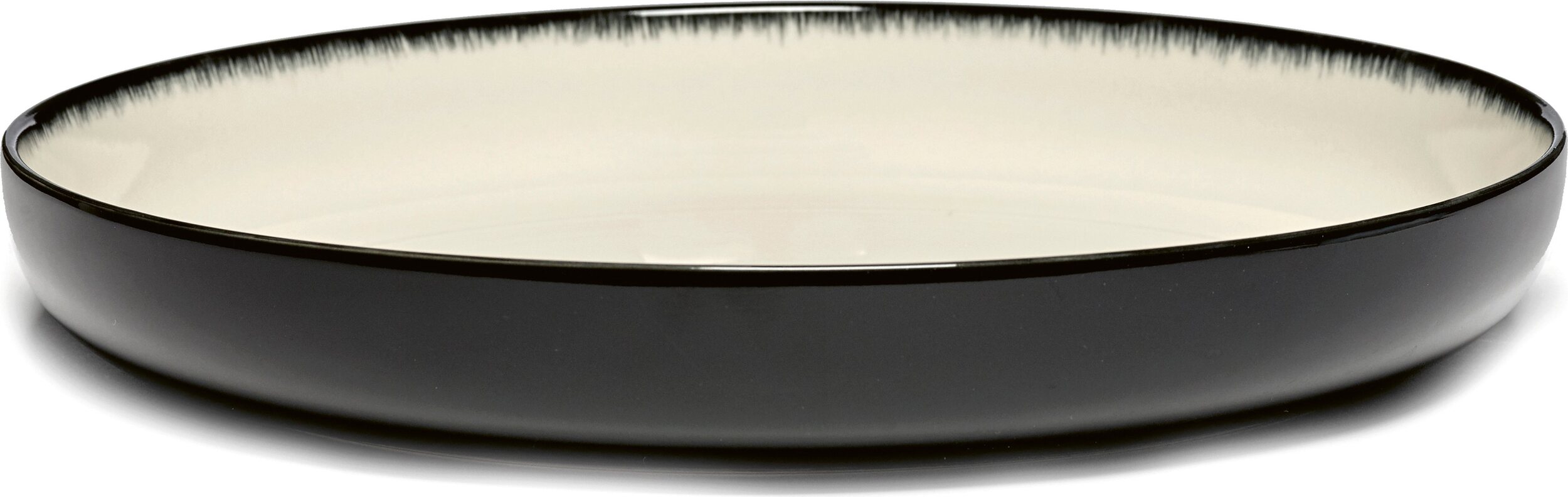 Dé D Tiefe Teller 27 cm, schwarz-weiß, 2 St.