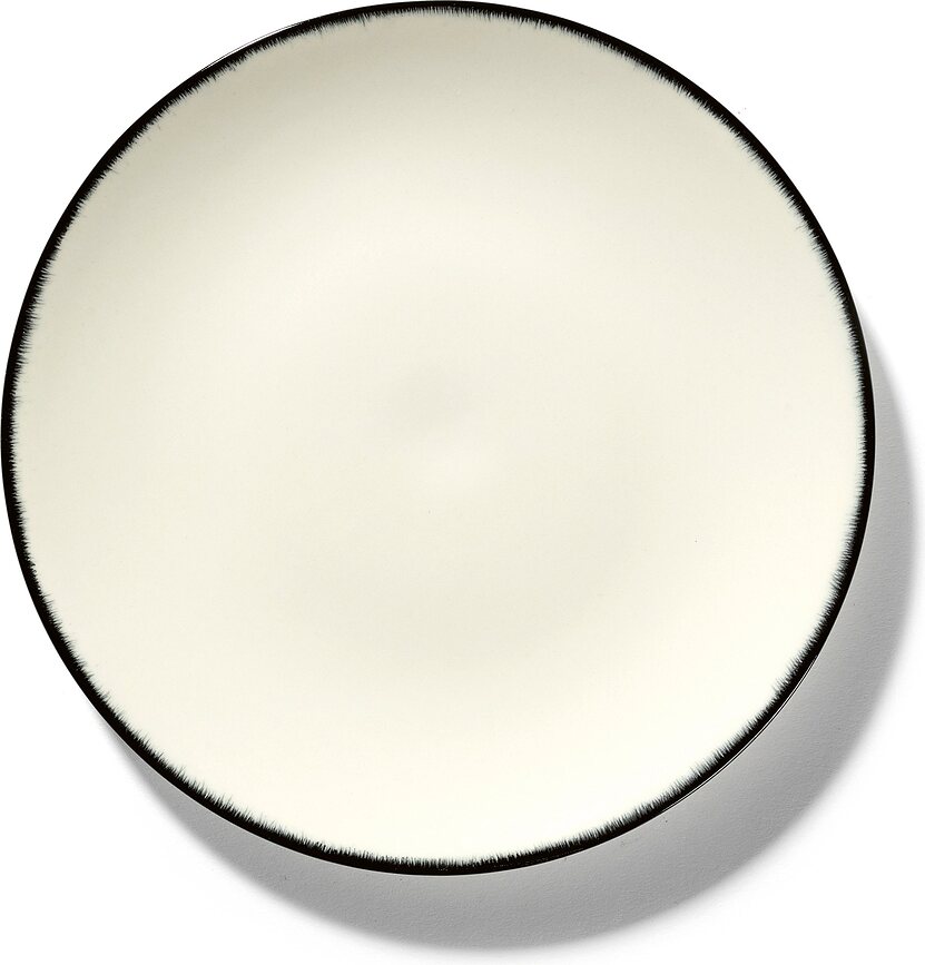 Dé 4 Desertni Tanjuri 17,5 cm crno-bijeli 2 kom.