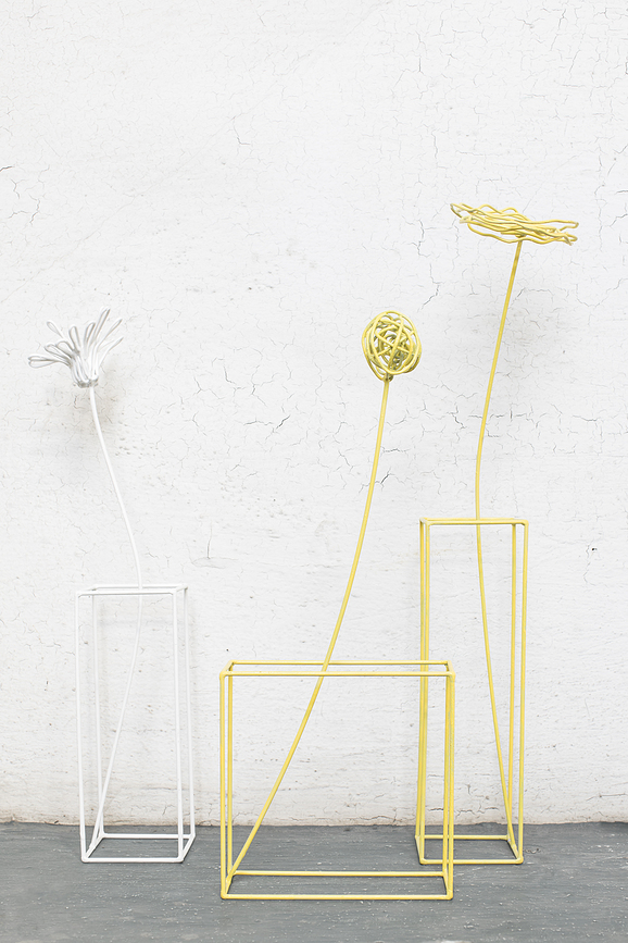 Decoración Surface, flores, 9 unidades