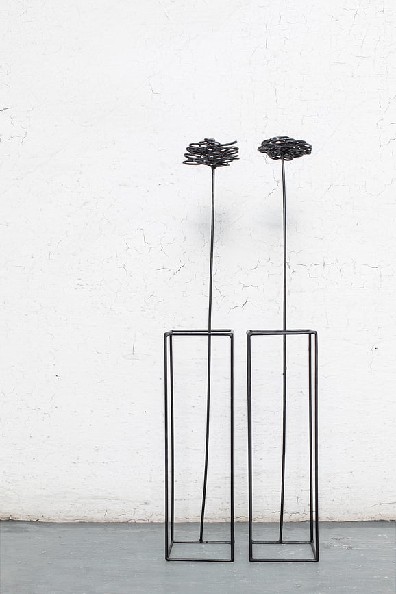 Decoración Surface, flores, 9 unidades