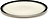 Desertu šķīvis Dé 3, 14 cm, melnbalts