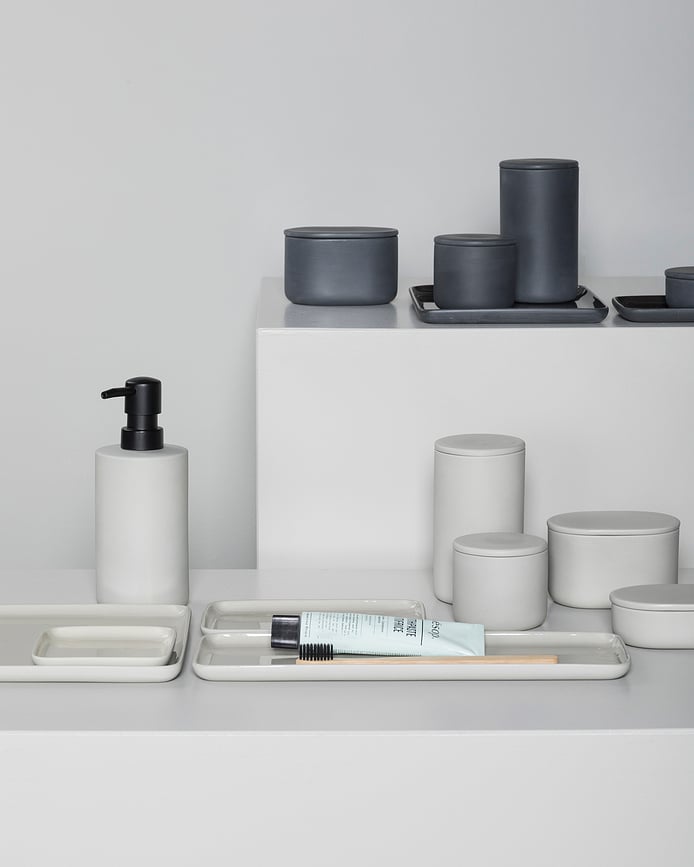 Dispensador de Jabón Cose, 18 cm, beige