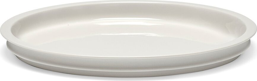 Dune Assiettes à Déjeuner 23 cm, blanches, Lot de 2