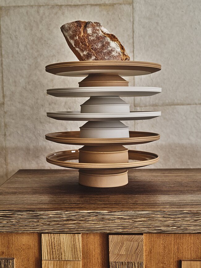 Dune Assiettes à Dessert 17,5 cm, orange, Lot de 2